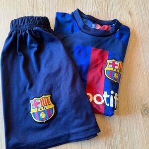 Kids Blue and Red Jersey Set